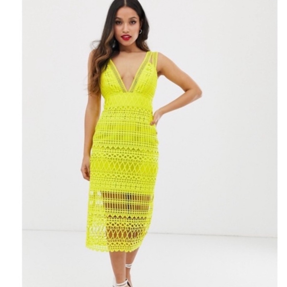Asos Lace Midi Dress